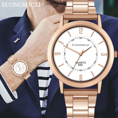 

Gobestart Stainless Steel Sport Quartz Hour Wrist Analog Watch Fashion Mens Watches