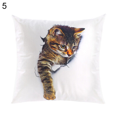 

45x45cm Cartoon Cat Throw Pillow Case Cushion Cover Sofa Bed Car Home Decor