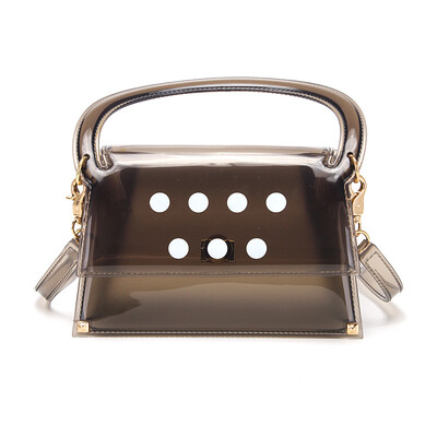 

Flap New Summer Transparent Mini Clear Women Handbag Candy 2019 Brand Designer Dot Crossbody Messenger Bags Jelly Lady Tote Bag