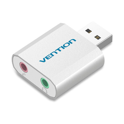 

Vention External sound card USB 20 Mic speaker audio Microphone converter sound card adapter for Laptop computer surface