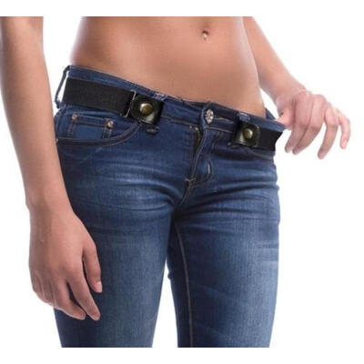 

Buckle-Free Elastic Invisible Belt Women Men Waistband For Jeans No Bulge Hassle