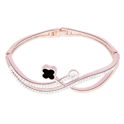 

Fashion Clover Bracelet Fresh Women Bracelet Diamond Bangle Gifts