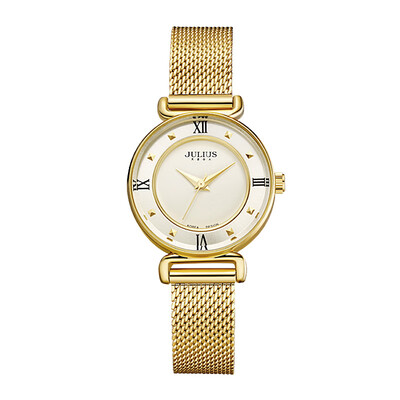 

Watch female students fashion steel band female watches Korean version of simple leisure atmosphere waterproof quartz watches
