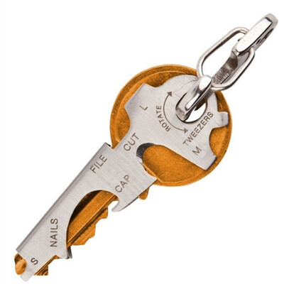 

8 in 1 Multitools EDC stainless steel multi-function pocket tool keychain Outdoo