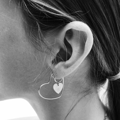 

2019 New Fashion Simple Gold Color Silver Geometric Big Round Earrings for Women Circle Drop Earrings Statement Brincos Jewelry