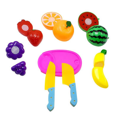 

8pcs Plastic Fruit Vegetables Food Cutting Toy Kitchen Pretend Play Toys