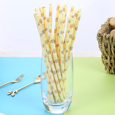 

Toponeto 25pcs Disposable Drinking Straws Home Bar Party Cocktail Drink Straw
