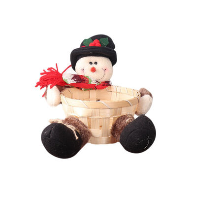 

Christmas Candy Tray Decoration Basket For Layout Ornament Props Party Gift Holder Xmas Storage Basket Gift