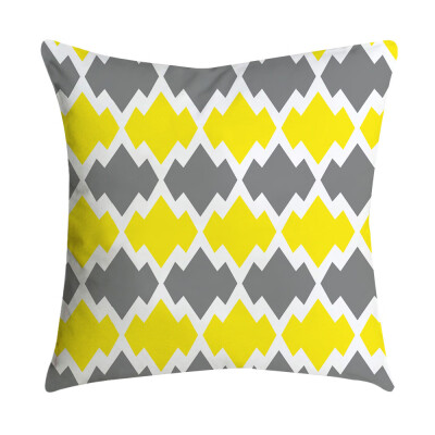 

〖Follure〗Pineapple Leaf Yellow Pillow Case Sofa Car Waist Throw Cushion Cover Home Decor