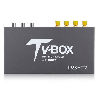 

T339 Car HD DVB - T2 Mobile Digital TV Box Receiver 4X Tuner High Speed