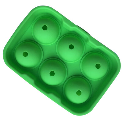 

6-slot Summer DIY Ice Cube Ball Maker Silicone Mold Tray Kitchen Party Bar Tool