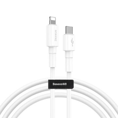 

Baseus USB C to Lightning Cable 18W 1m PD Quick Charging Data Sync Power Delivery Cord for iPhone XXSXS Max - White