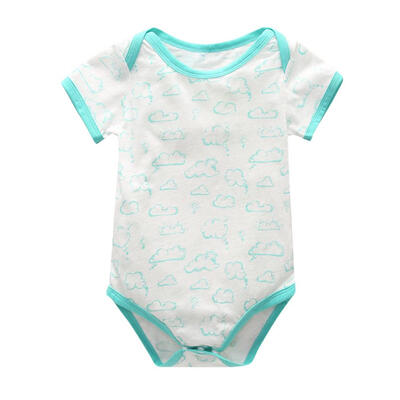 

Boys Summer Short Sleeve Cartoon Cloud O-Neck Cotton Baby Rompers Jumpsuit