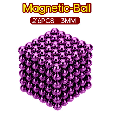 

216PCS Magnetic-Ball 3mm Building Toy Simple Design Office Adults Stress Relief Toys