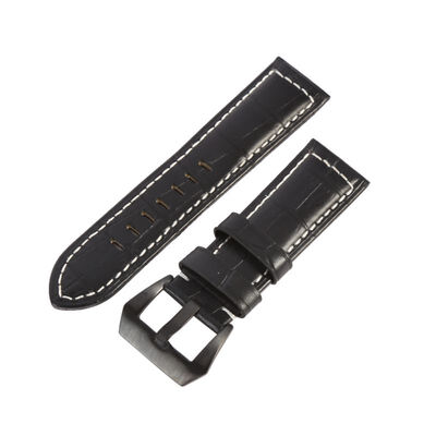 

22 24 26 mm New HQ 100 Leather Watch Bands bamboo sea lines strap For Panerai