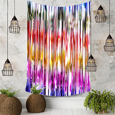 

Tailored 1x2M Birthday Party Arrangement Event Scene Decoration Color Rain Silk Curtain