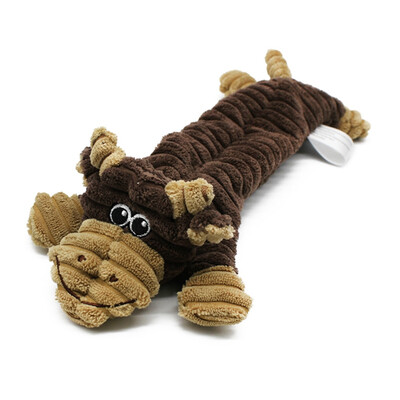 

Squeaking Animals Pet Toy Dog Pressure Releasing Squeaky Chew Toy Soft Bite Resistant No Stuffing Plush Toy For Dogs