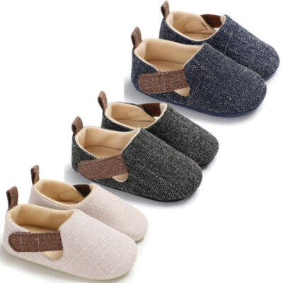

US Toddler Baby Boy Autumn Winter Warmer Thicken Crib Shoes Soft Sole Sneaker