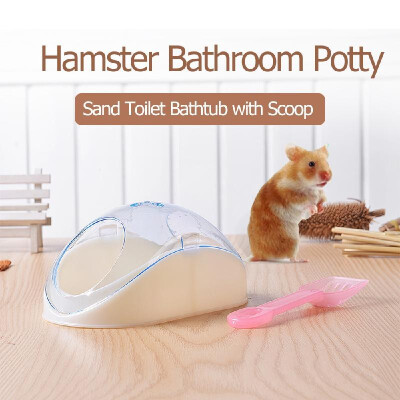 

Hamster Bathroom Potty Sand Toilet Bathtub with Shovel for Hamster Mouse&Other Small Pets