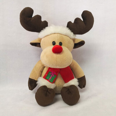 FIRST Christmas deer plush toy cute child 11813
