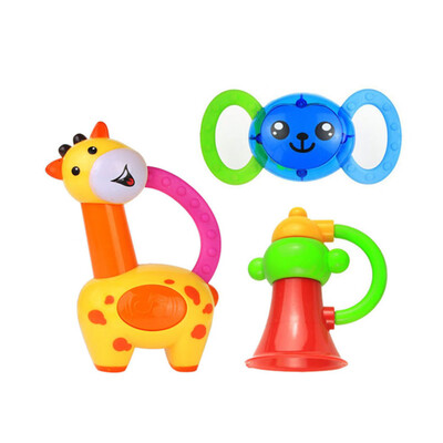 

Tailored Baby Kids Sound Rattles Hand Bell Cartoon Toys Cute Cartoon Animal Ring Bell