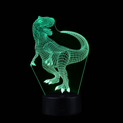 

〖Follure〗Dinosaur LED 3D Illuminated Lamp Optical Desk Night Light With 7 Color Changing