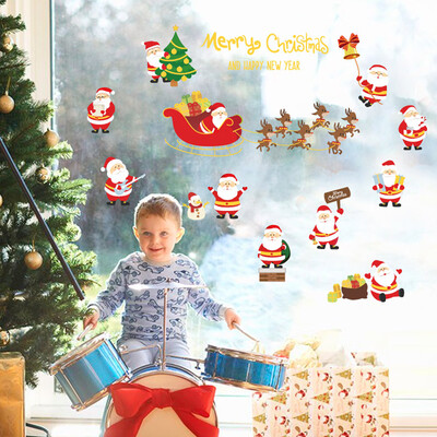 

〖Follure〗Merry Christmas Wall Art Removable Home Window Wall Stickers Decal Party Decor