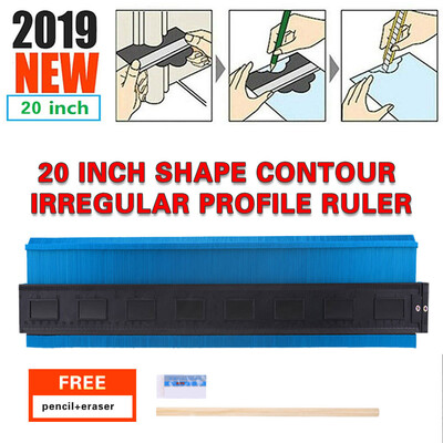 

〖Follure〗Shape Contour Irregular Profile Ruler Plastic Gauge for Duplicator Scale 500mm