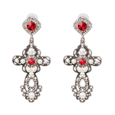 

2019 za Natural Stone Beads Drop Earrings For Women Vintage Crystal Bird Pendant Dangle Earrings Statement Jewelry
