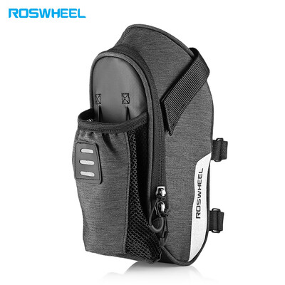 

ROSWHEEL 131464 Bicycle Saddle Bag with Water Bottle Pocket