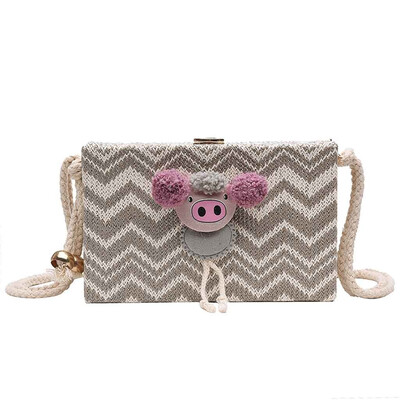 

Tailored Women 2019 New Wave Pattern Casual Square Bag Fashion Shoulder Messenger Bag