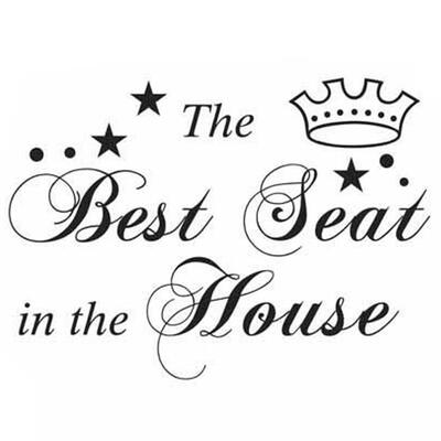 

Best Seat Toilet Decor Home Removable Bathroom Restroom Art Wall Stickers Removable Toilet StickerToilet Sticker