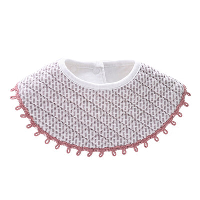 

Baby Bib Baby Boy Bibs European Round Bib Cotton Waterproof Saliva Towel Children Small Fresh Eating Pocket 2625cm
