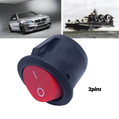 

Tailored New Round Rocker Switch 2 Terminals Red Button Toggle Switch ONOFF Switch