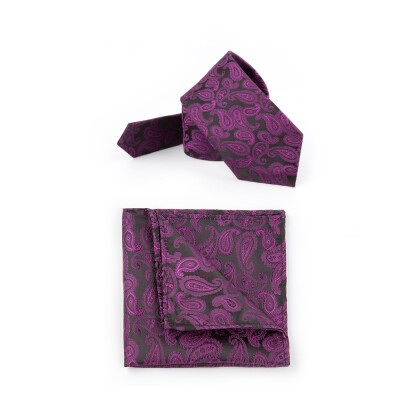 

Wholesale Mens Tie Towel Set Cashew Flower Business Polyester Pocket Towel Groom Wedding Groomsman Tie Set