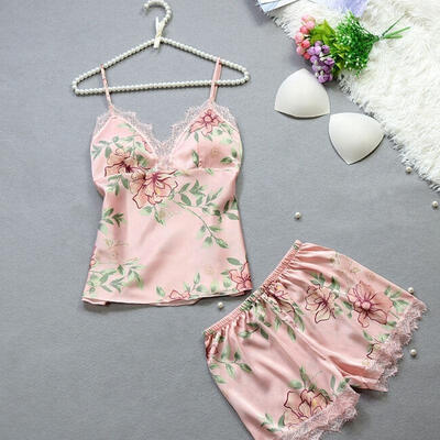 

Women Robe Sleepwear Night Dress Pyjama Imitated Silk Nightwear Gown Babydoll