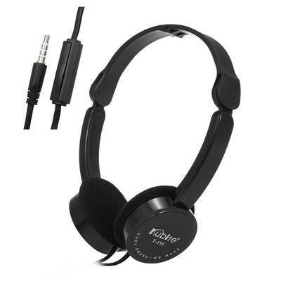 

KUBITE T-111 35mm Wired Over-ear Headphones Foldable Sports Headset Portable Music Gaming Earphones w Microphone for Kids MP4 MP