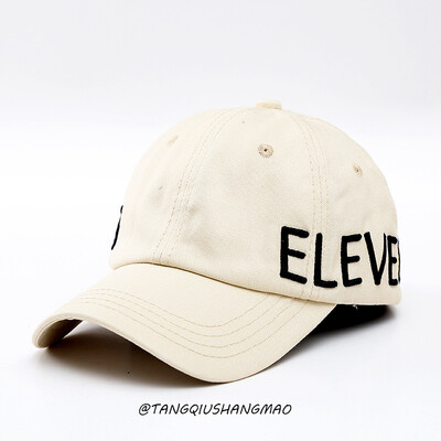 

2019 fashion new hat side letters ELEVEN embroidered baseball cap casual Joker outdoor baseball cap tide