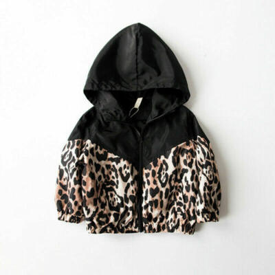 

Children Kids Baby Boy Girl Leopard Hooded Jacket Coat Outerwear Snowsuit 1-7T
