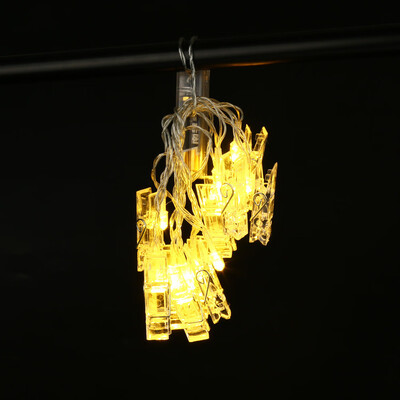 

〖Follure〗10 LED Photo Peg Clip String Light Party Wedding Decorations