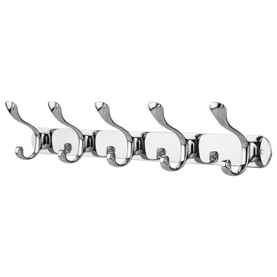 

Wall Mounted Hook Rack Multifunctional Hanging Hook Stainless Steel Hooks Space-saving Coat Hat Clothes Hook Rail