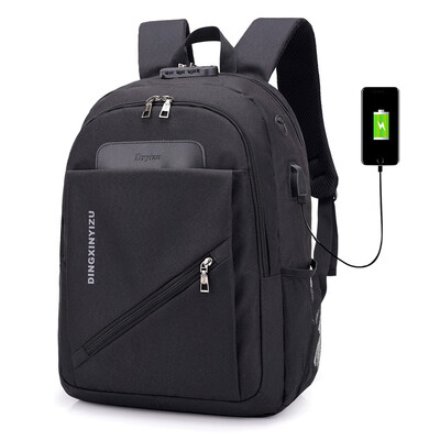 

Backpack tide men&women school bag USB charging smart computer backpack