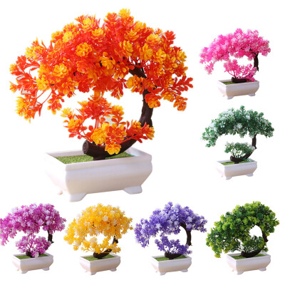 

Simulation Fake Potted Bonsai Tree Artificial Plant Desk Ornament Home Decor