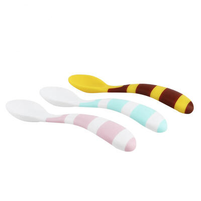 

Greensen 3pcs Cute Portable Baby Infant Training Anti-skid Feeding Food Spoon Tableware Set