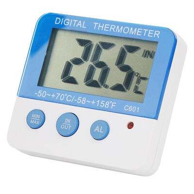 

Greensen Mini Digital Thermometer Indoor Outdoor Electronic High Low Temperature LED Alarm DisplayThermometer Alarm Thermometer
