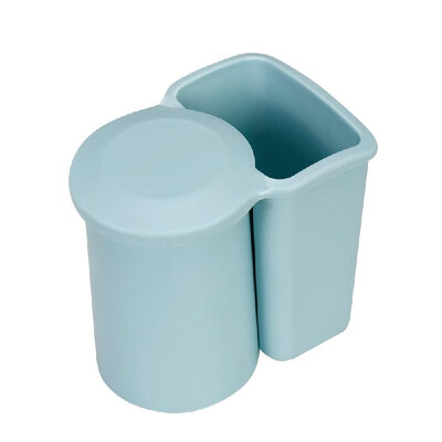 

Home Bathroom Toothbrush Holder with Cup Wall-mounted Toothbrush Storage Rack Organizer