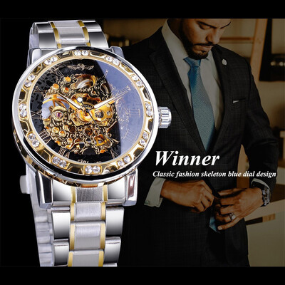 

Gobestart T-WINNER Fashion Hollow Luxury Design Business Fashion Mens Mechanical Watch