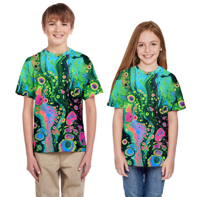 

Teen Toddler Kid Girls Boys Summer 3D Print Cartoon T-shirt Tops Casual Clothes
