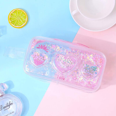 

Large-Capacity Transparent Pencil Case Stationery Pouch Cosmetic Makeup Holder