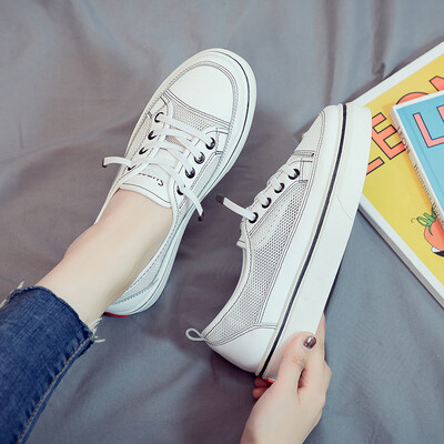 

2019 summer light-mouth small white womens shoes spring100-way net summer tide shoes breathable skate shoes summer-style mes